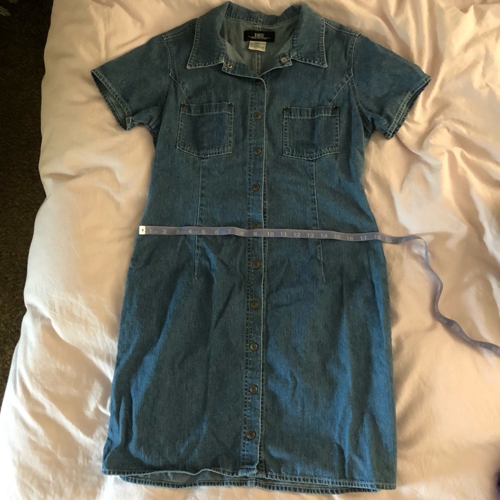 vintage denim midi dress